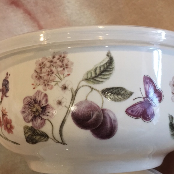 Grace Pantry Fine Porcelain Ceramic Food Storage Containers Set of 2 Floral NWT - Picture 4 of 16